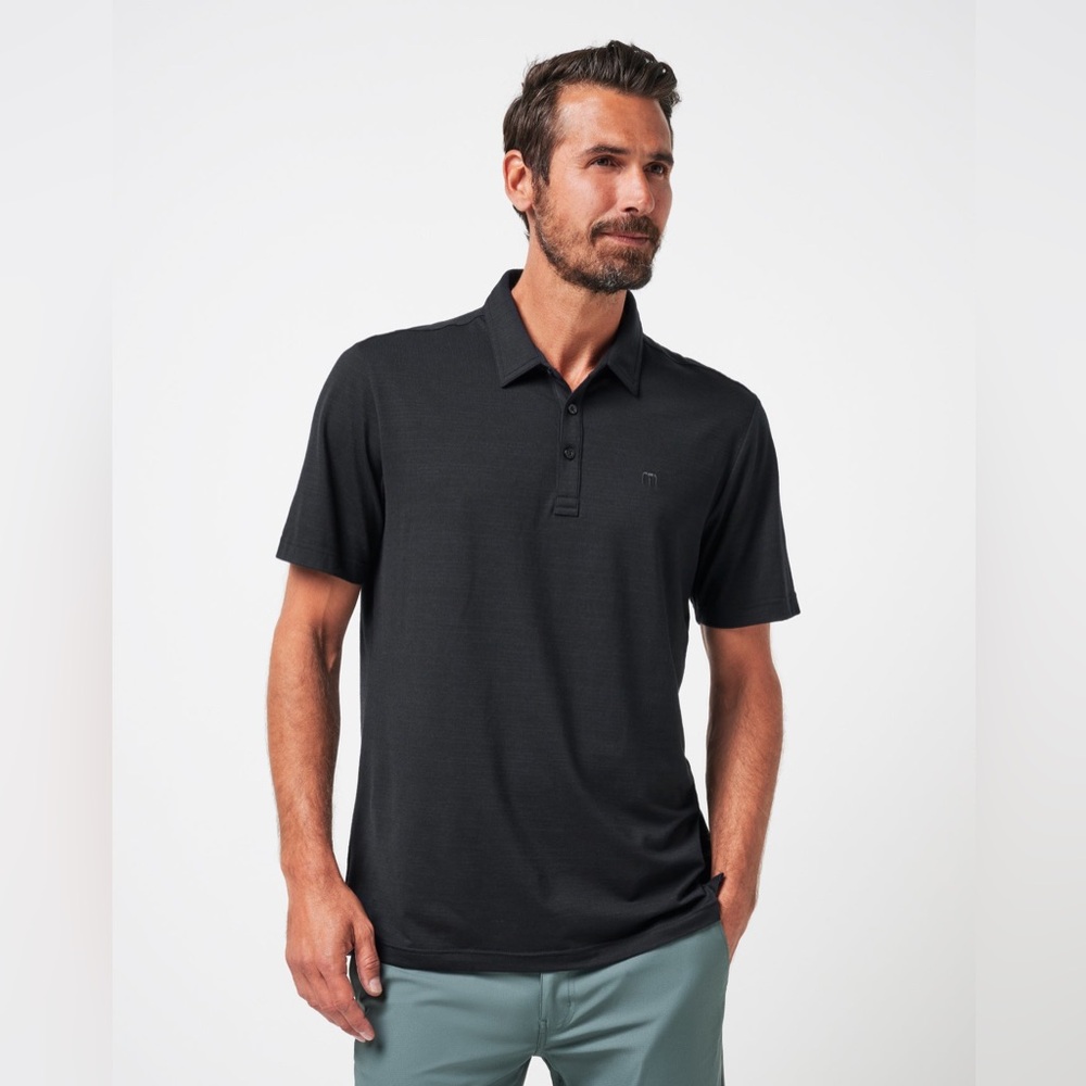NWT Travis Mathew The Heater Polo in Black